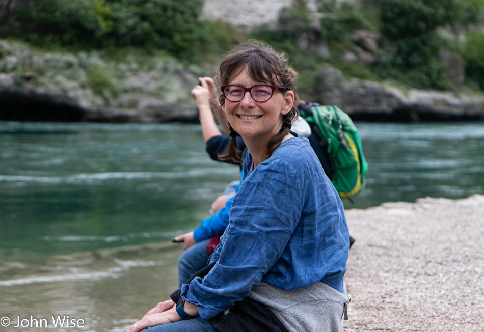 Caroline Wise in Mostar, Bosnia and Herzegovina