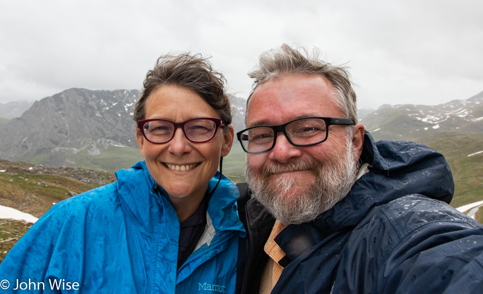Caroline Wise and John Wise in Durmitor National Park in Montenegro