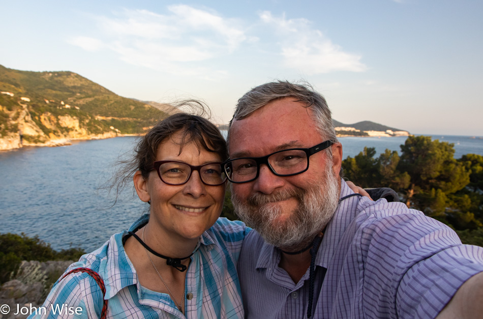 Caroline Wise and John Wise in Zaton Mali, Croatia