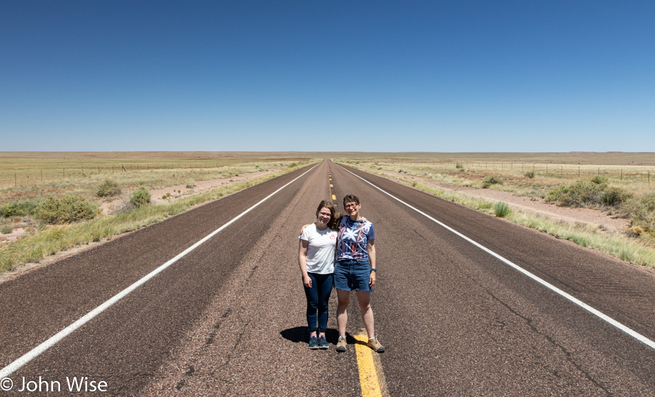 Katharina Engelhardt and Caroline Wise in Northern Arizona
