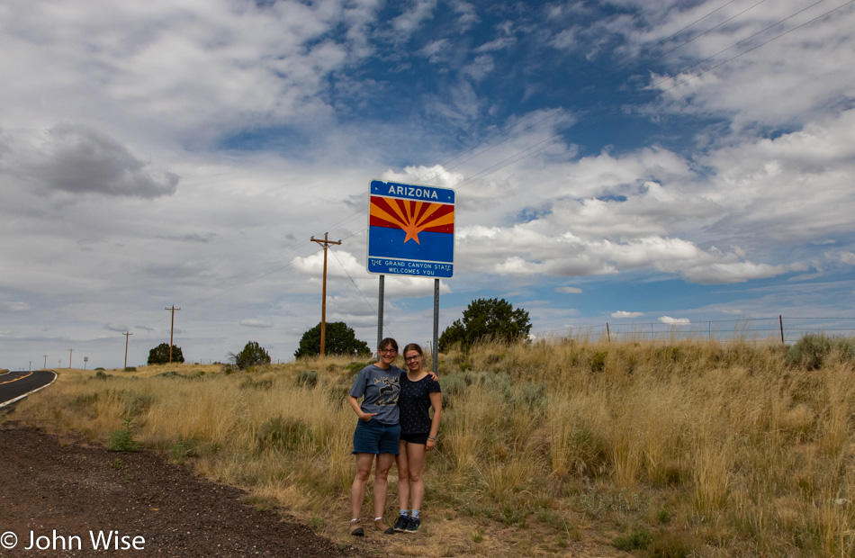 Caroline Wise and Katharina Engelhardt in Arizona