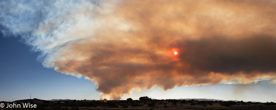 Fire near Crown King, Arizona