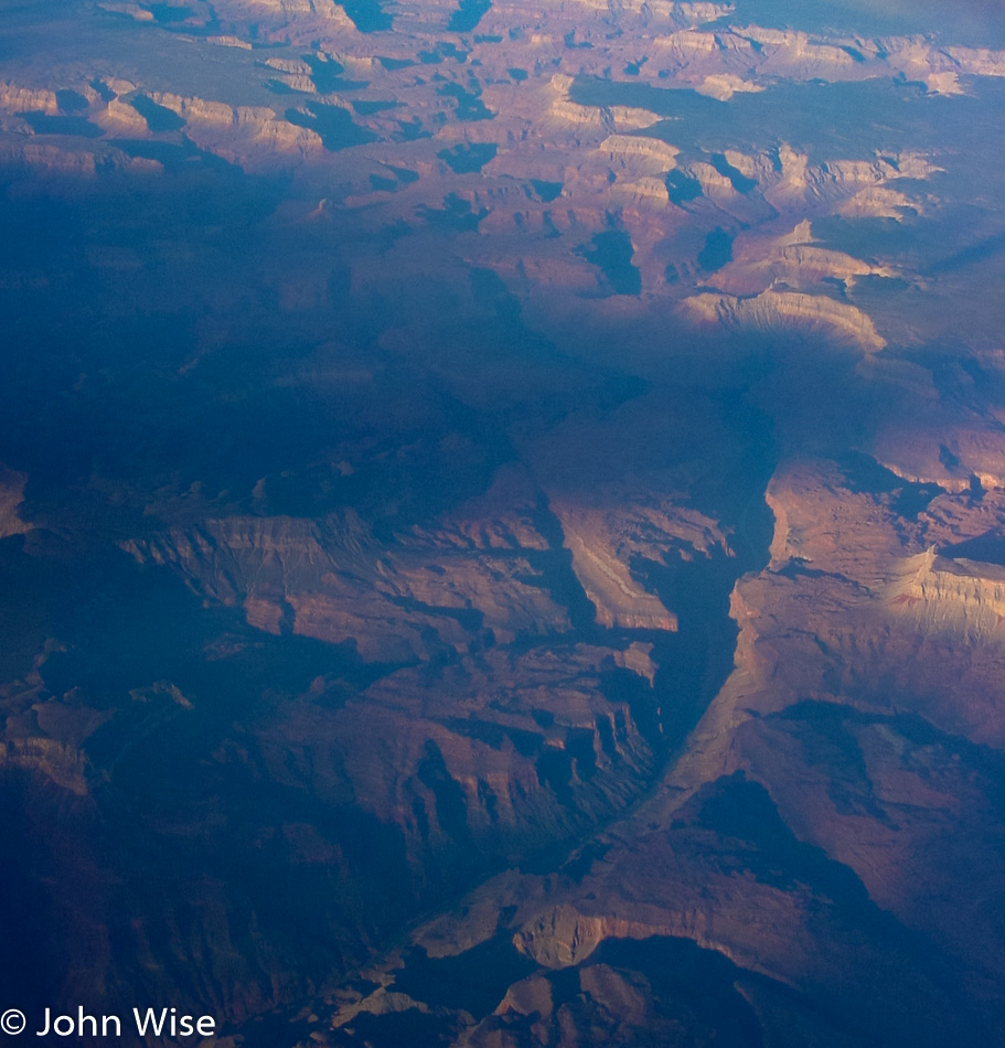 Flying over the Grand Canyon National Park