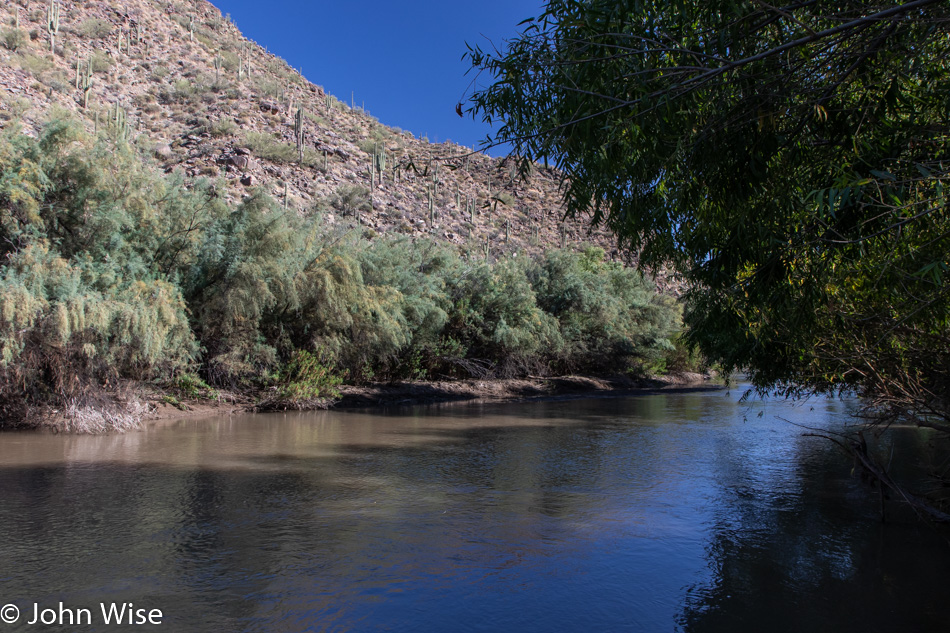 Gila River at the Christmas Recreation Site in Winkelman, Arizona