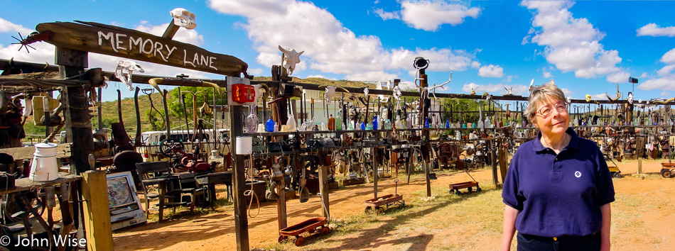 Jutta Engelhardt at Rattlesnake Ranch down Gleeson Road in southern Arizona