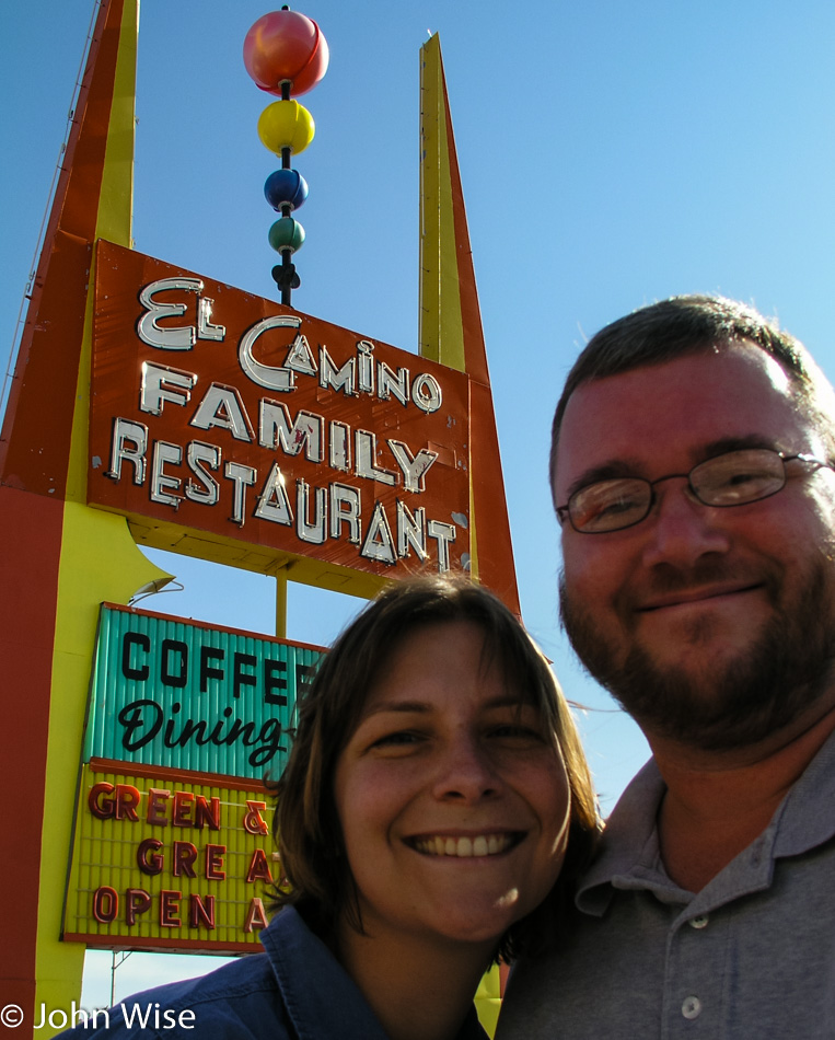 Caroline Wise and John Wise at El Camino Family Restaurant in Socorro New Mexico