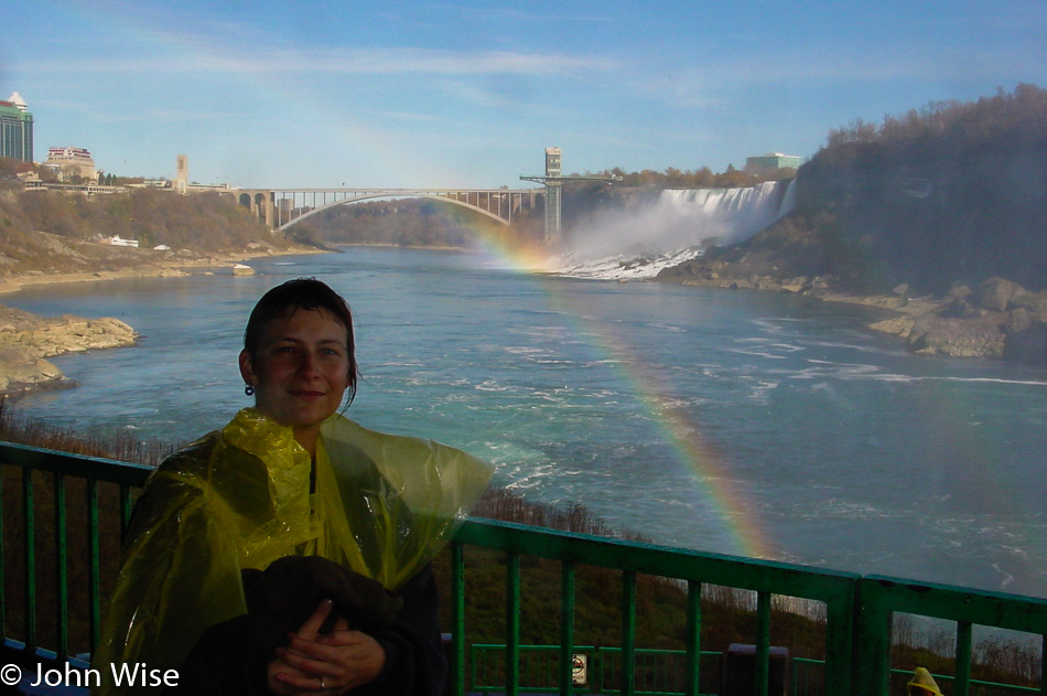 Caroline Wise at Niagara Falls in Canada