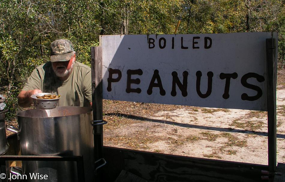Boiled Peanuts roadside in Florida in 2005