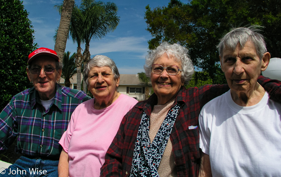 Herbert Kurchoff with Eleanor Burke and the Densford's in Florida