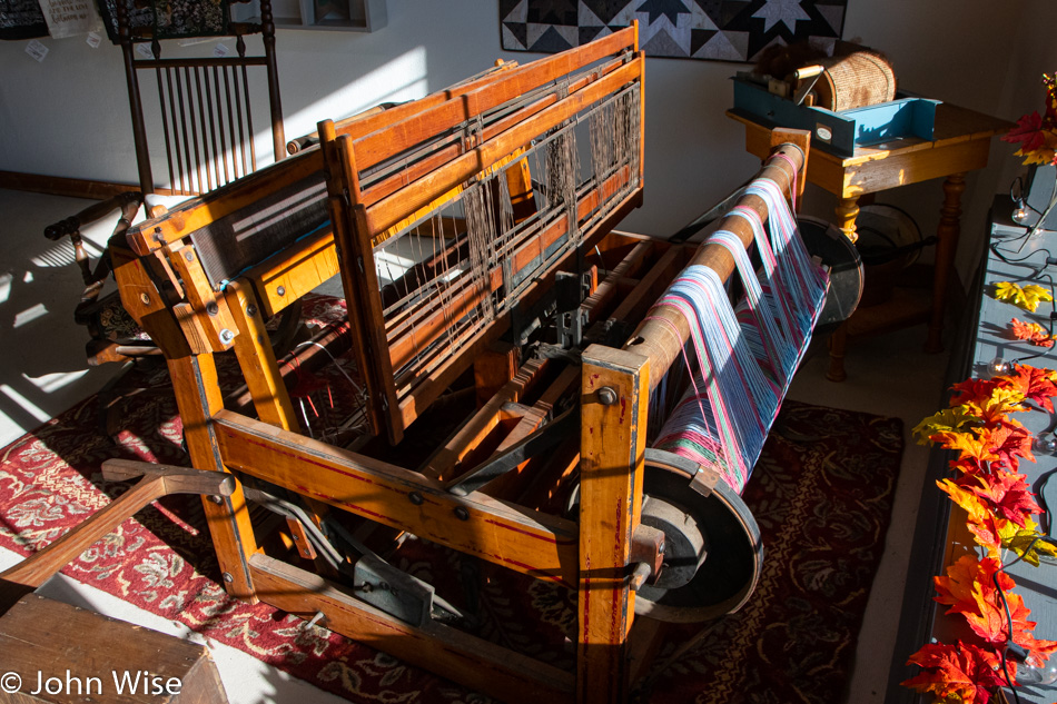 Antique Loom at Timber Faller's Daughter in Reedsport, Oregon