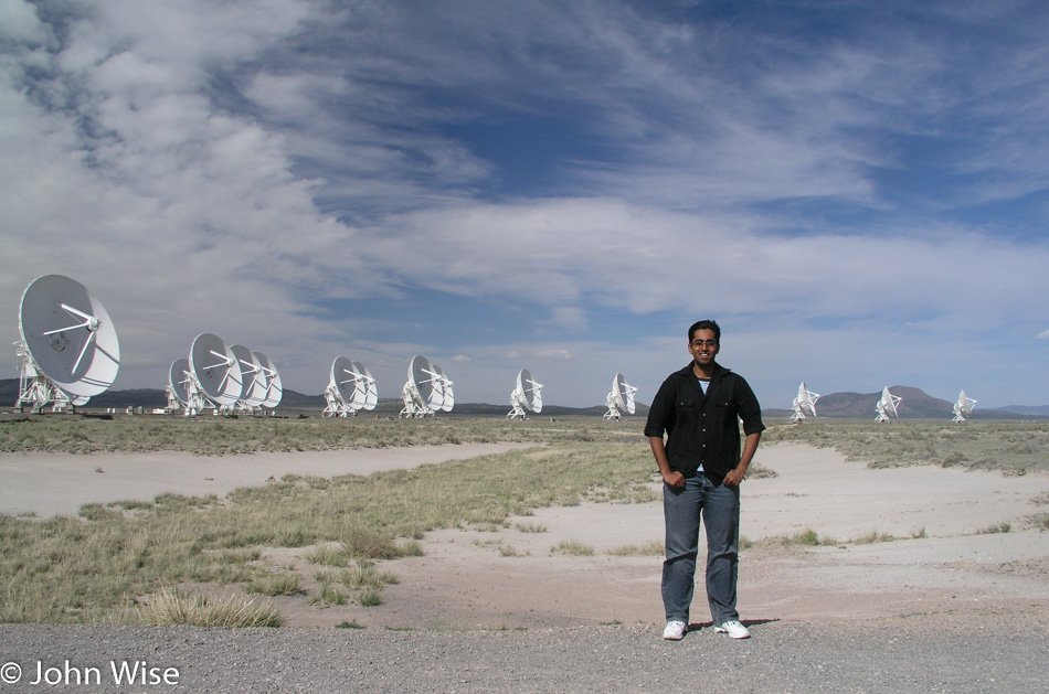 Jay Patel at the Very Large Array in New Mexico