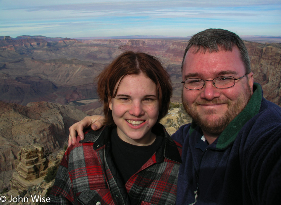 Jessica Wise and John Wise at the Grand Canyon National Park in Arizona