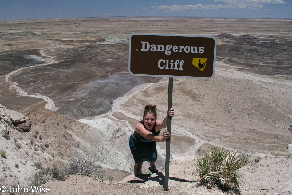 Jessica Wise at Petrified Forest National Park in Arizona