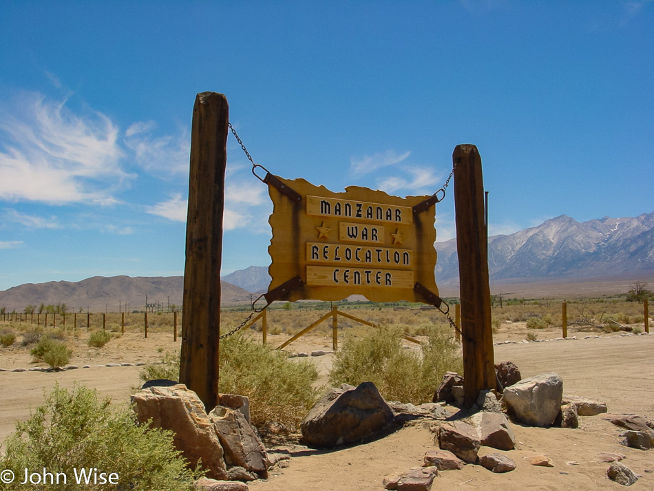 Manzanar War Relocation Center in California