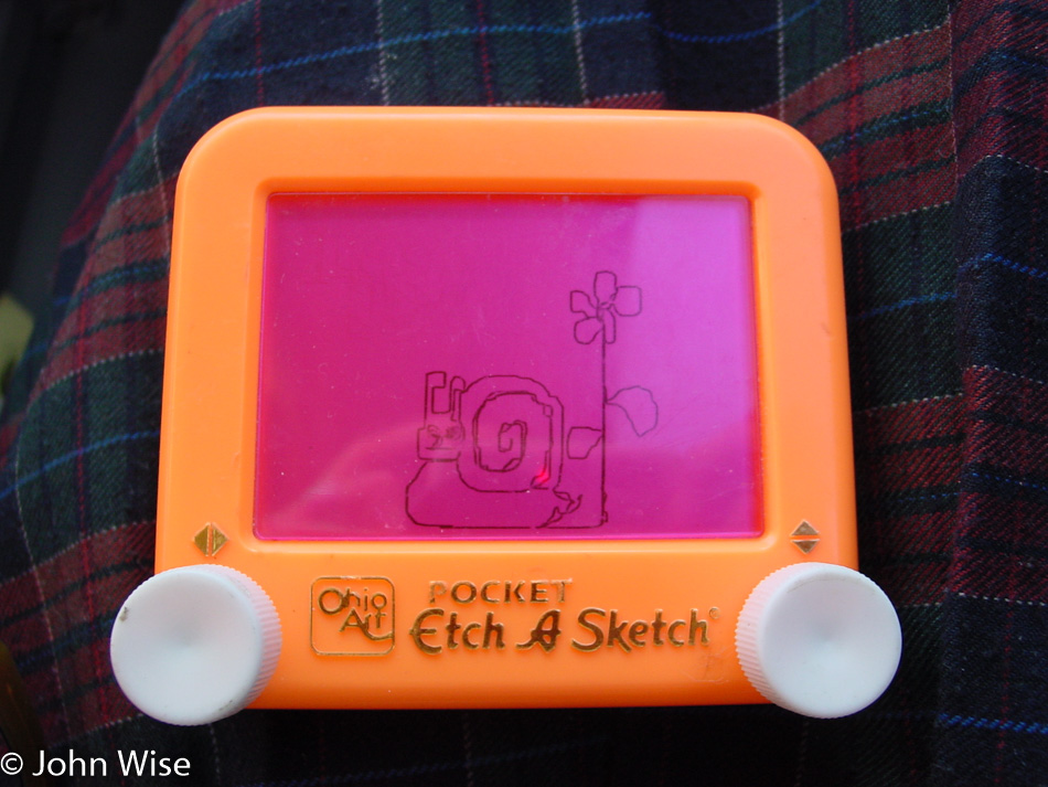 Mini Etch A Sketch with Snail