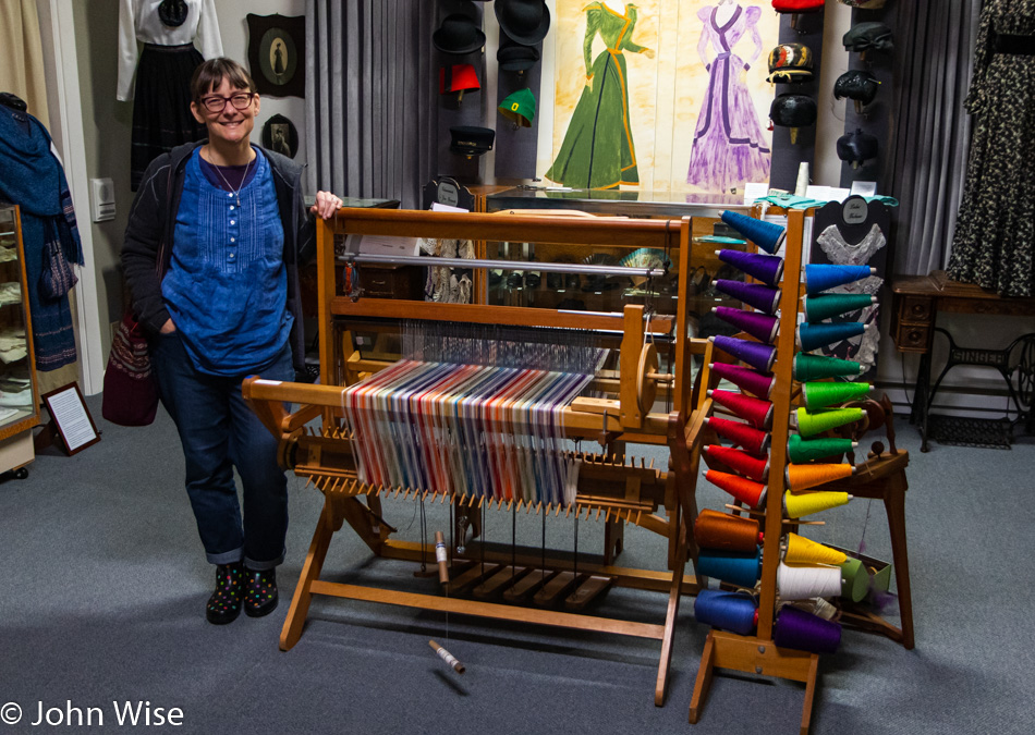 Caroline Wise at the Siuslaw Pioneer History Museum in Florence, Oregon