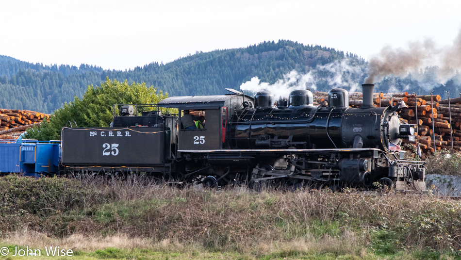 Steam Train in Garibaldi, Oregon