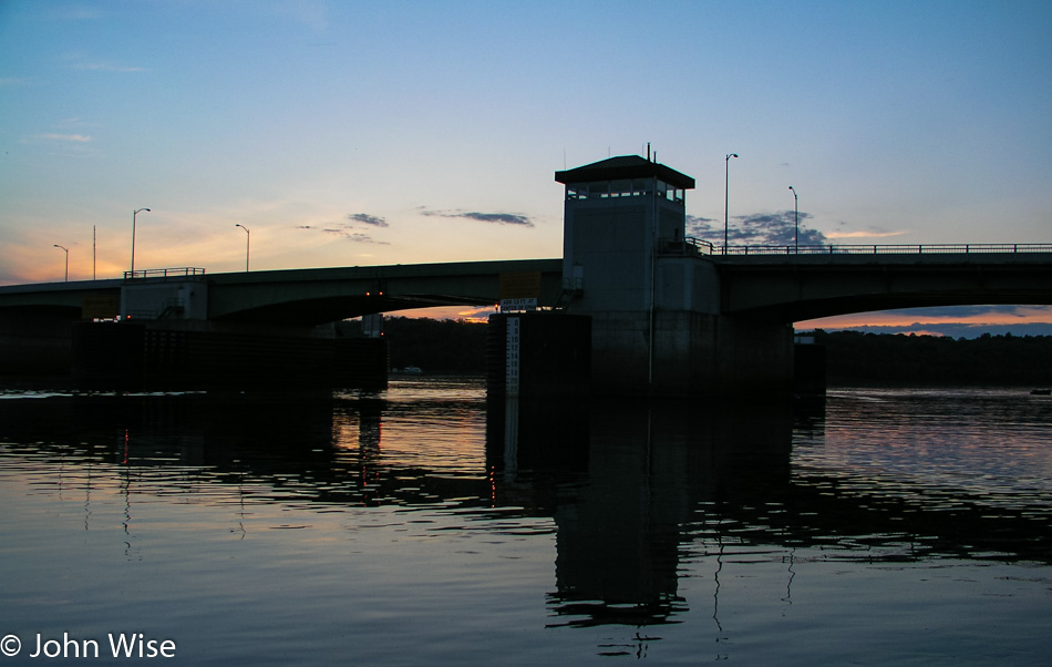 Near the confluence of the St Croix River and the Mississippi River near Prescott, Wisconsin