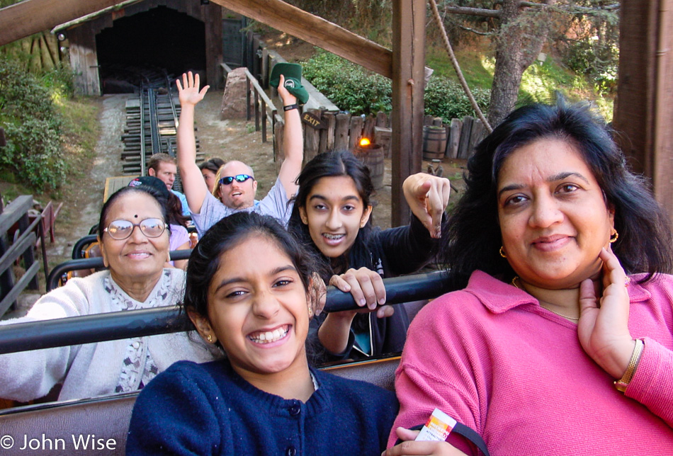Patel family at Disneyland in California