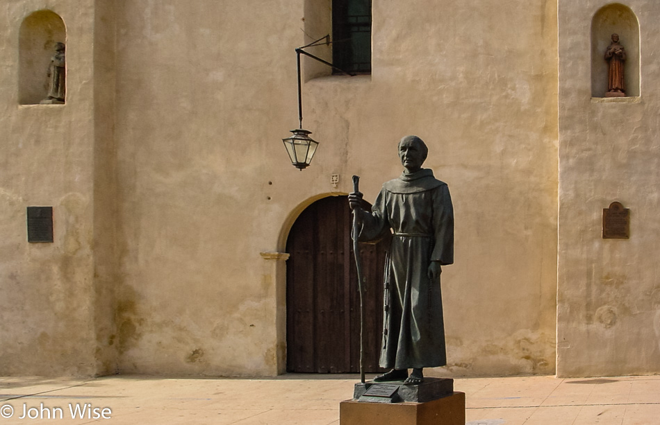 Saint Junipero Serra at San Gabriel Mission in California