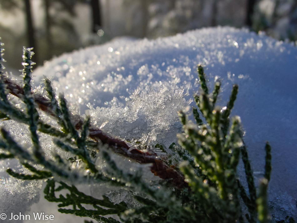 Snow in Prescott Arizona