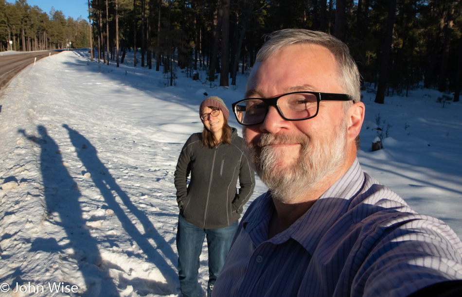 John Wise and Caroline Wise in Northern Arizona