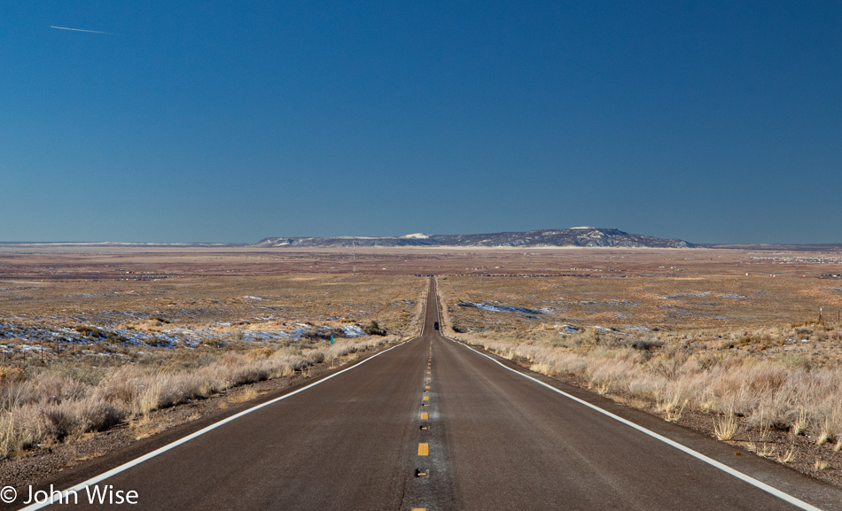 Highway 87 north of Interstate 40 on the Navajo Reservation, Arizona