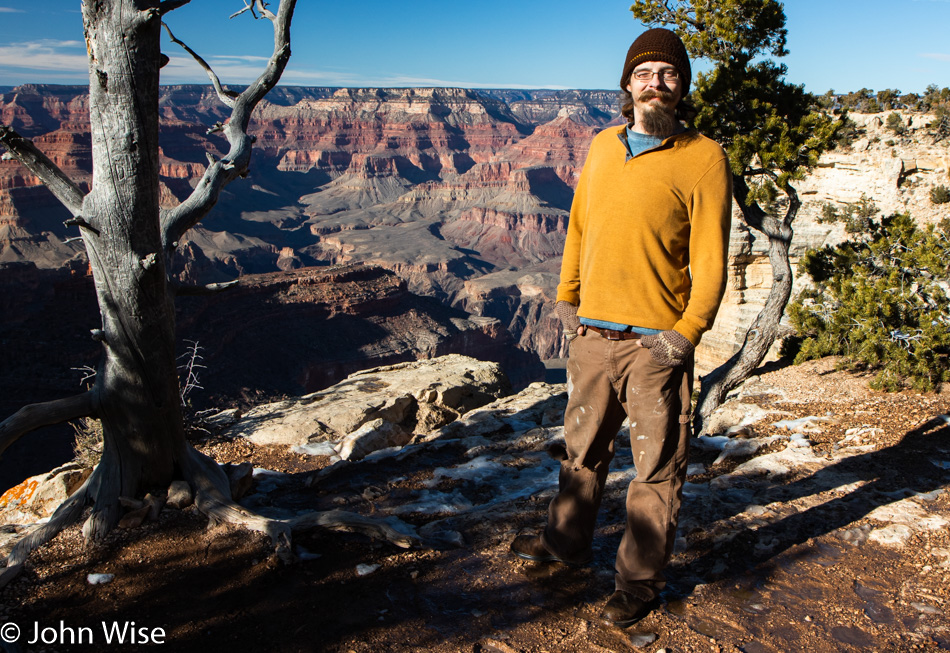 Chris Elliot at Grand Canyon National Park in Arizona