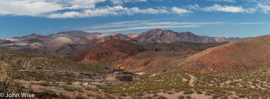 Looking out the Morenci Mine near Clifton, Arizona