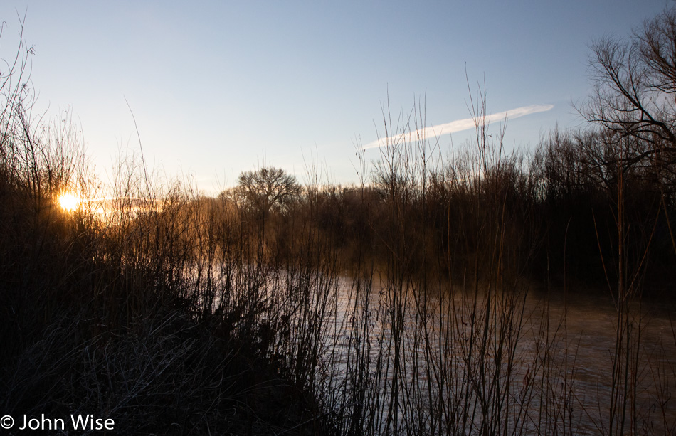 Next to the Gila River in Duncan, Arizona