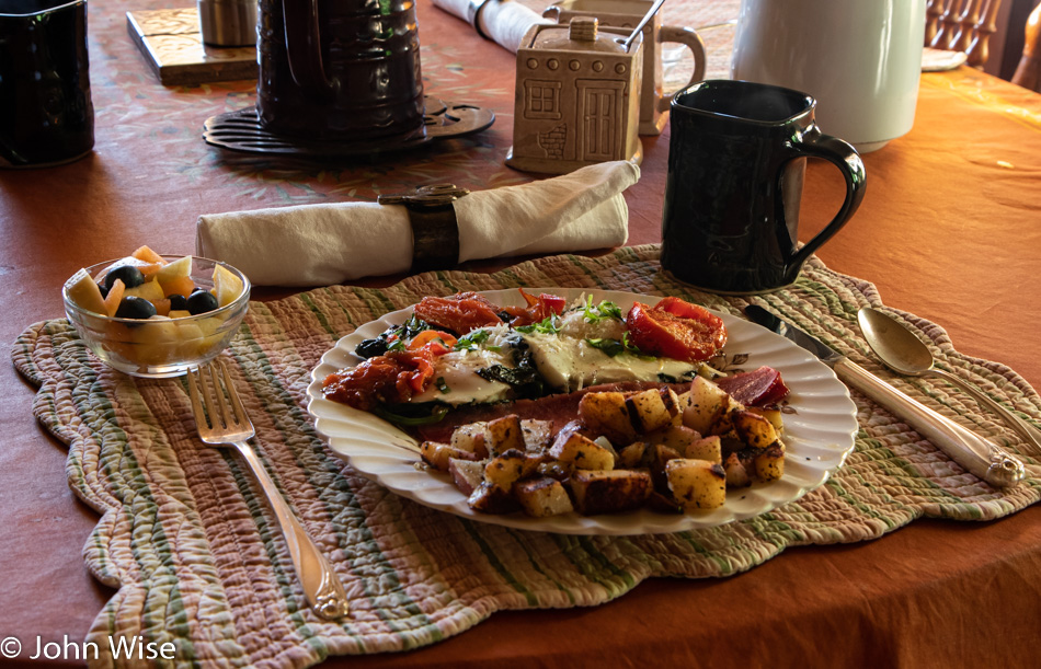 Breakfast at the Historic Simpson Hotel in Duncan, Arizona