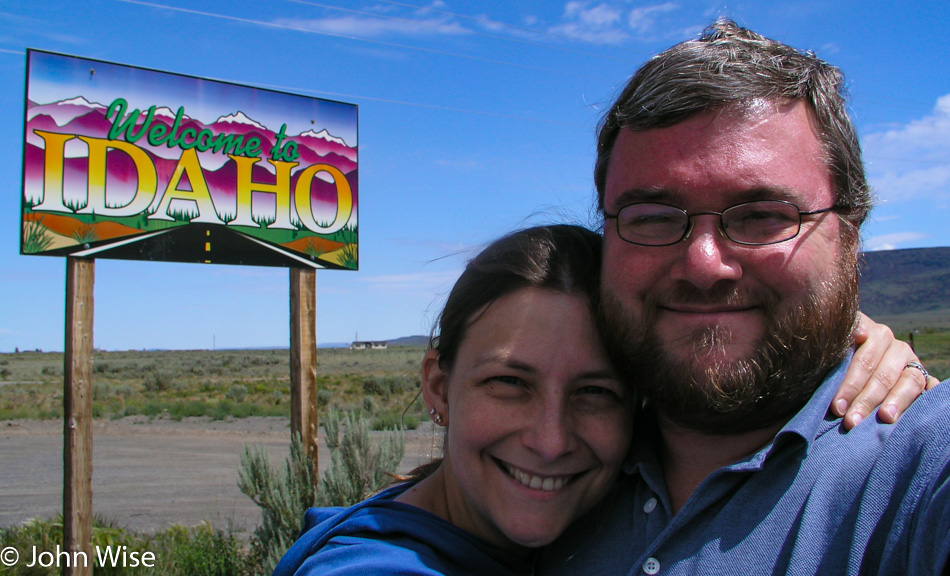 Caroline Wise and John Wise entering Idaho