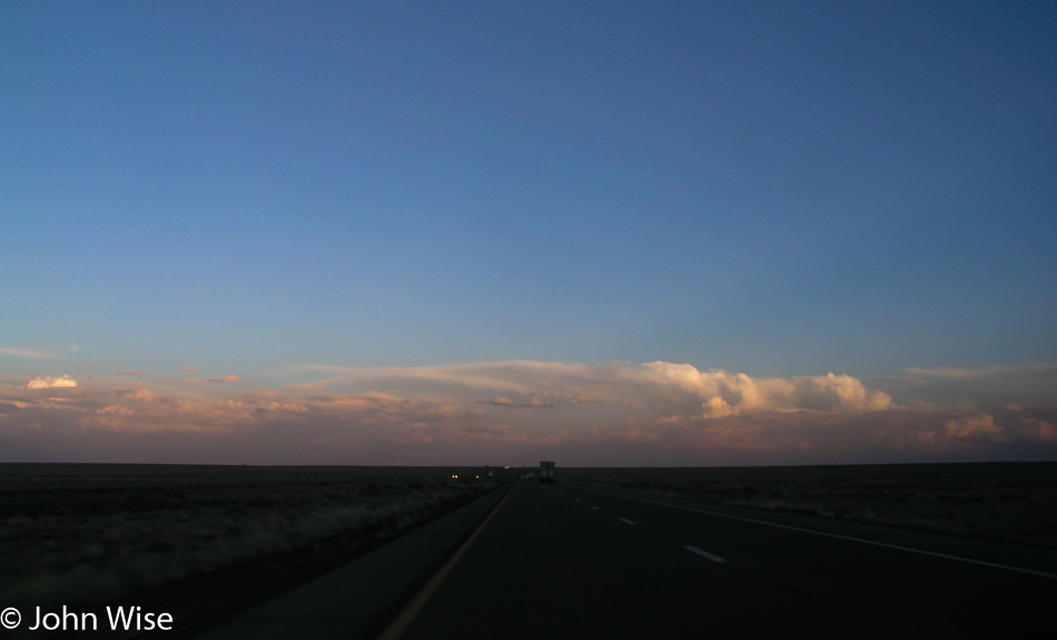 Interstate 40 traveling east in Arizona
