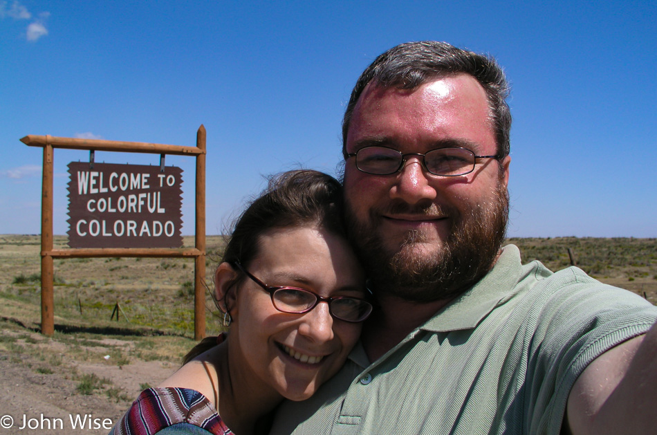 Caroline Wise and John Wise on US-385 south of Campo, Colorado