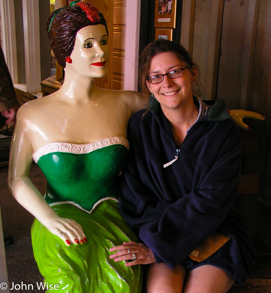 Caroline Wise at Wall Drug in Wall, South Dakota