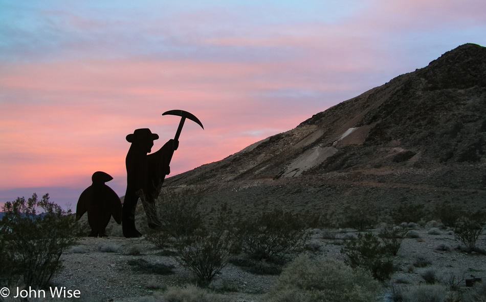 Rhyolite Ghost Town in California