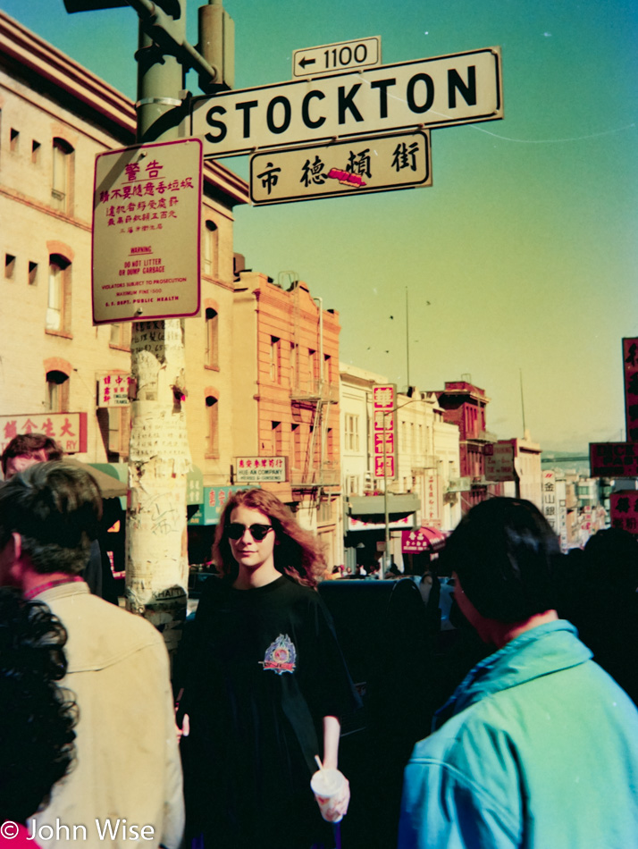 Caroline Wise in San Francisco, California 1991