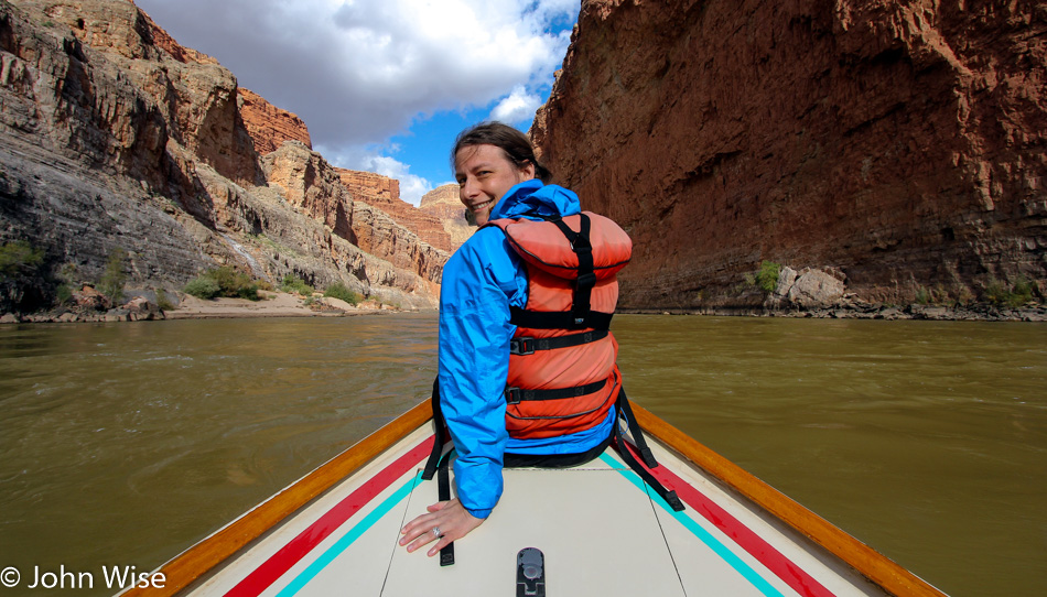 Caroline Wise on the Colorado River in the Grand Canyon