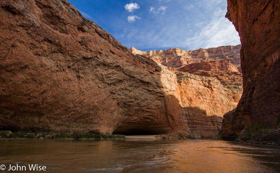 Redwall Cavern on the Colorado River in the Grand Canyon