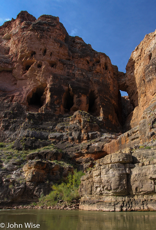 The Grand Canyon National Park as seen from the Colorado River