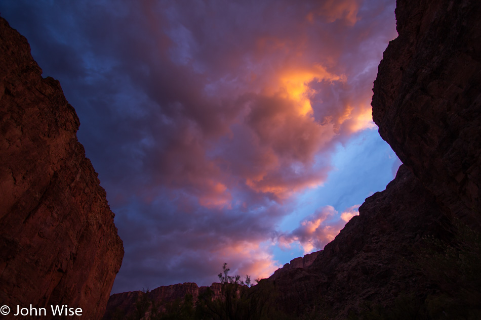 Dawn at Eminence Camp on the Colorado River in the Grand Canyon