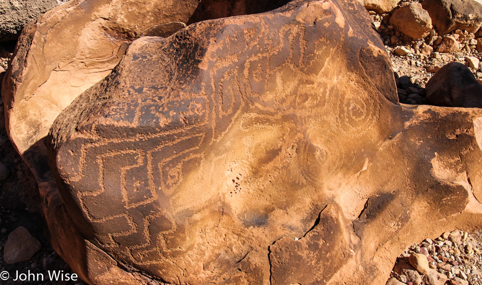 Petroglyphs at Furnace Flats in the Grand Canyon