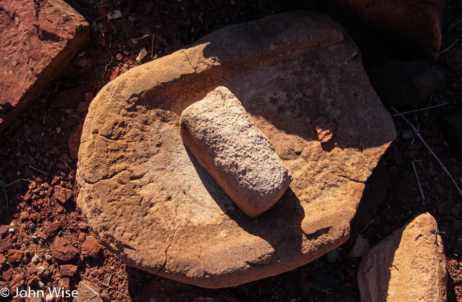 Metate at Furnace Flats in the Grand Canyon