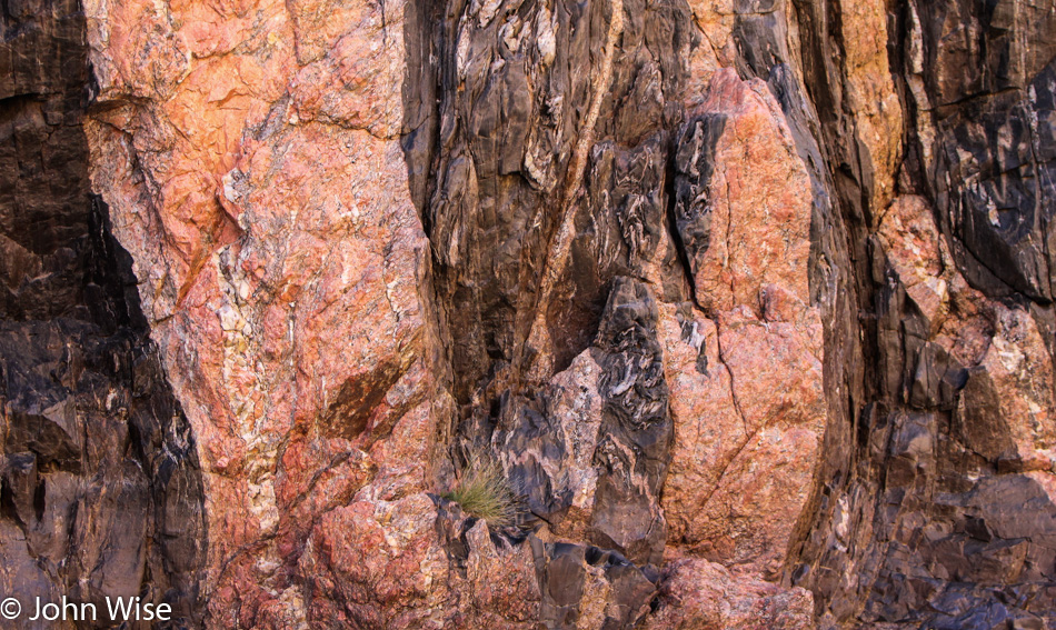 Metamorphic rock in the Grand Canyon