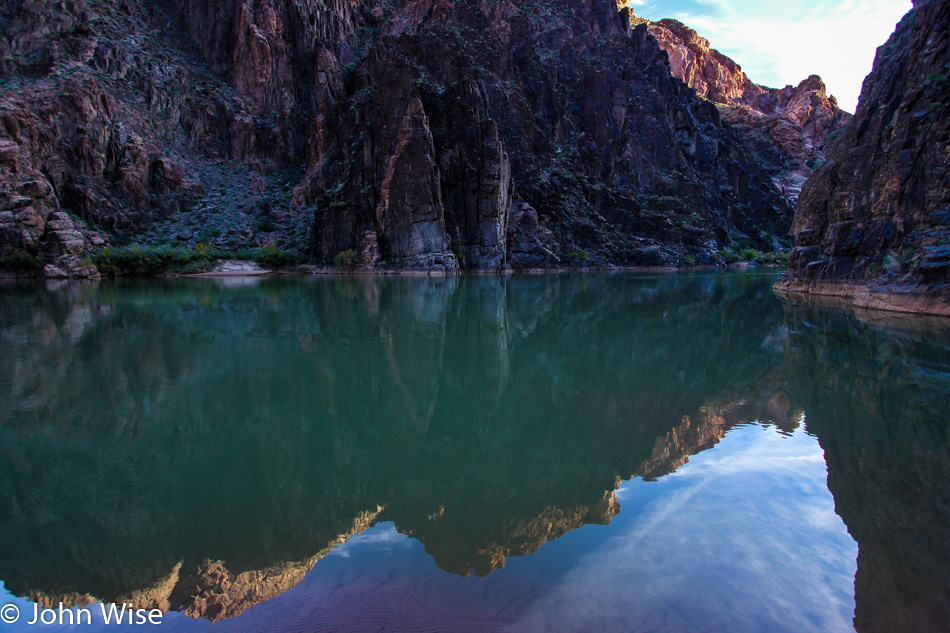 The view from Granite Camp on the Colorado River in the Grand Canyon