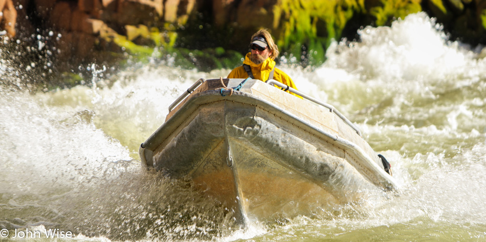 Steve Jones of Global Descents on the Colorado River in the Grand Canyon