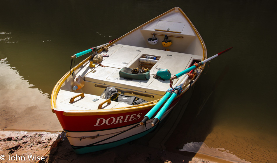 Dory on the Colorado River in the Grand Canyon