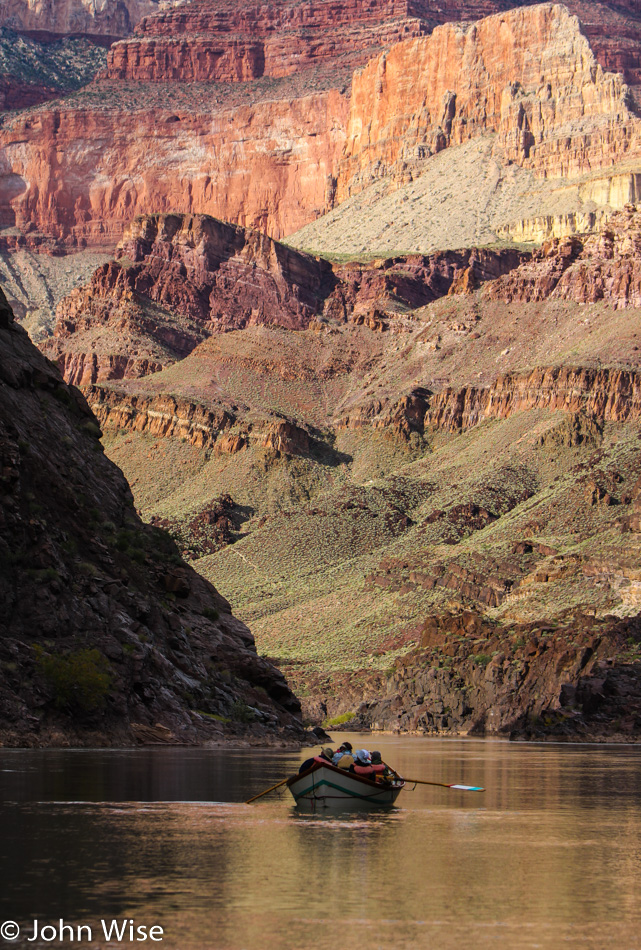 On the Colorado River in the Grand Canyon