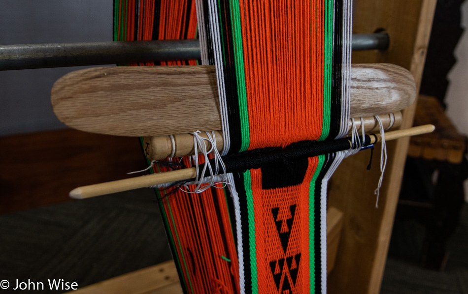 Hopi Weaving at Tuzigoot National Monument in Clarkdale, Arizona
