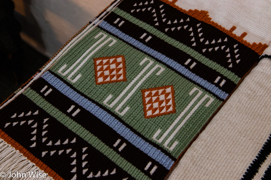 Hopi Weaving at Tuzigoot National Monument in Clarkdale, Arizona